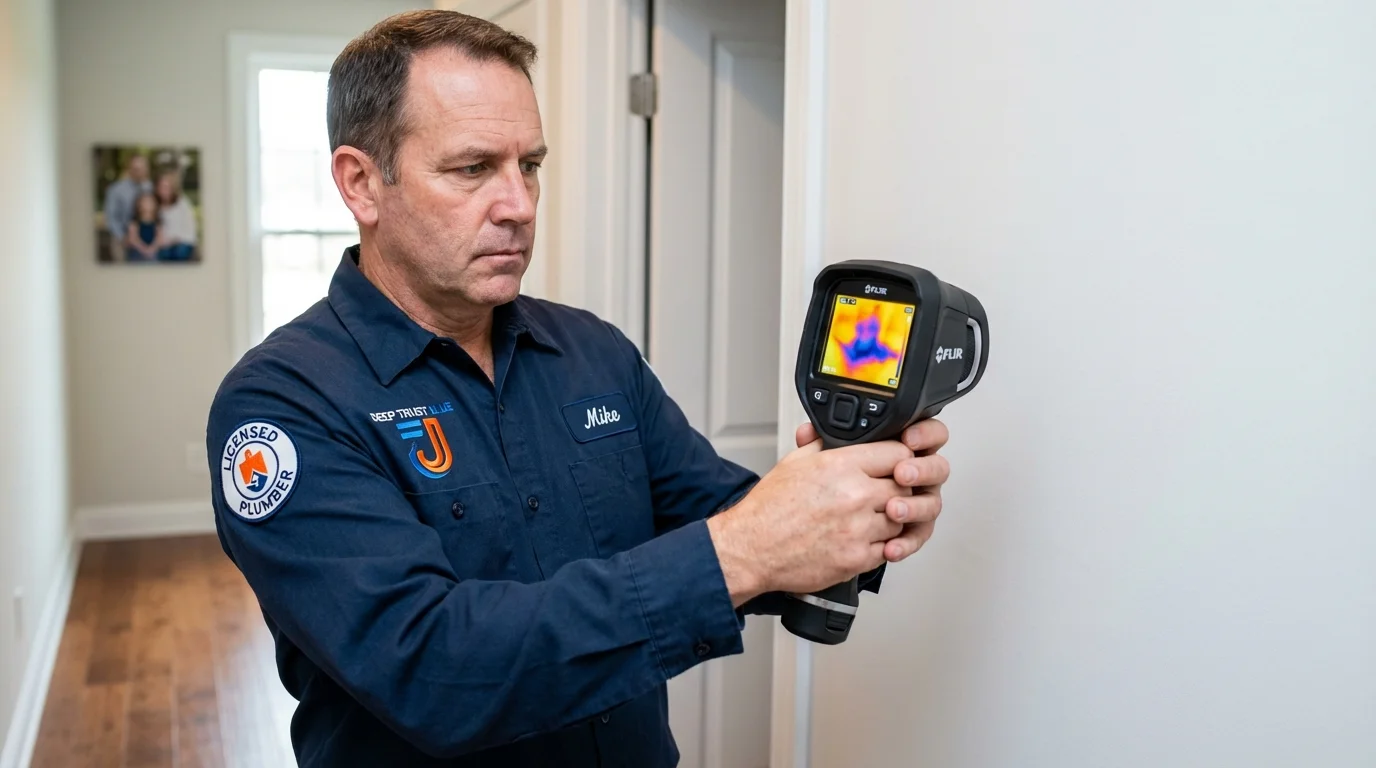 Thermal imaging leak detection by Johns Plumbing LLC in Kent